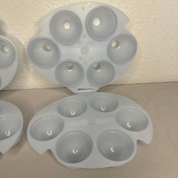 Set Of 2 Vintage Jello Jigglers Egg Molds With Hinge - Picture 2 of 6